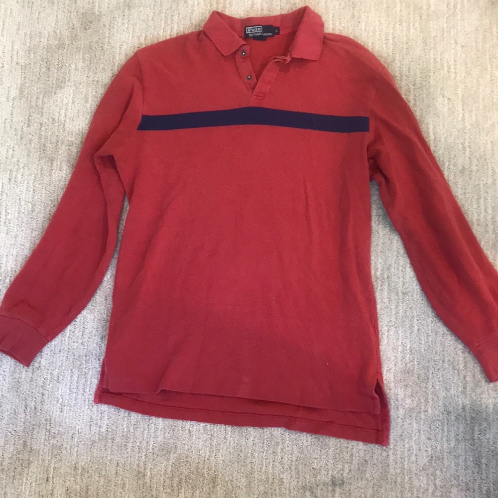Men’s vintage POLO by Ralph Lauren Red with Blue